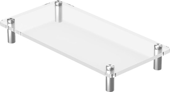 Monitorstandaard, houten monitorriser, desktoporganizer, led-lcd