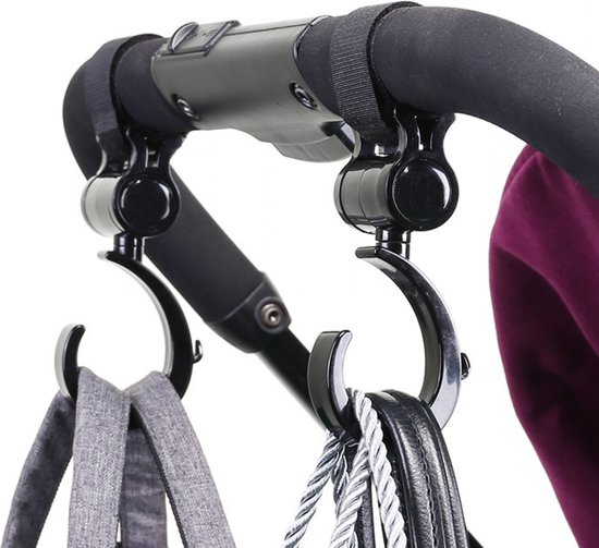 Kinderwagen Haakjes - 4 stuks - Boodschappentassen ophangen - Buggy Clipjes - Tassenhaak - Kinderwagen Tassenhaak - Buggy Haak - Voor boodschappentas, speelgoed, luiertas, winterdeken, kinderwagenaccessoires van Kinder — afbeelding 4