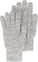Sarlini - Gants Femme - Côtelés - Taille Unique - Grijs