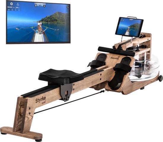 Skandika Styrke Roeitrainer Essenhout Waterweerstand Bruin - Skandika - €1.099,00