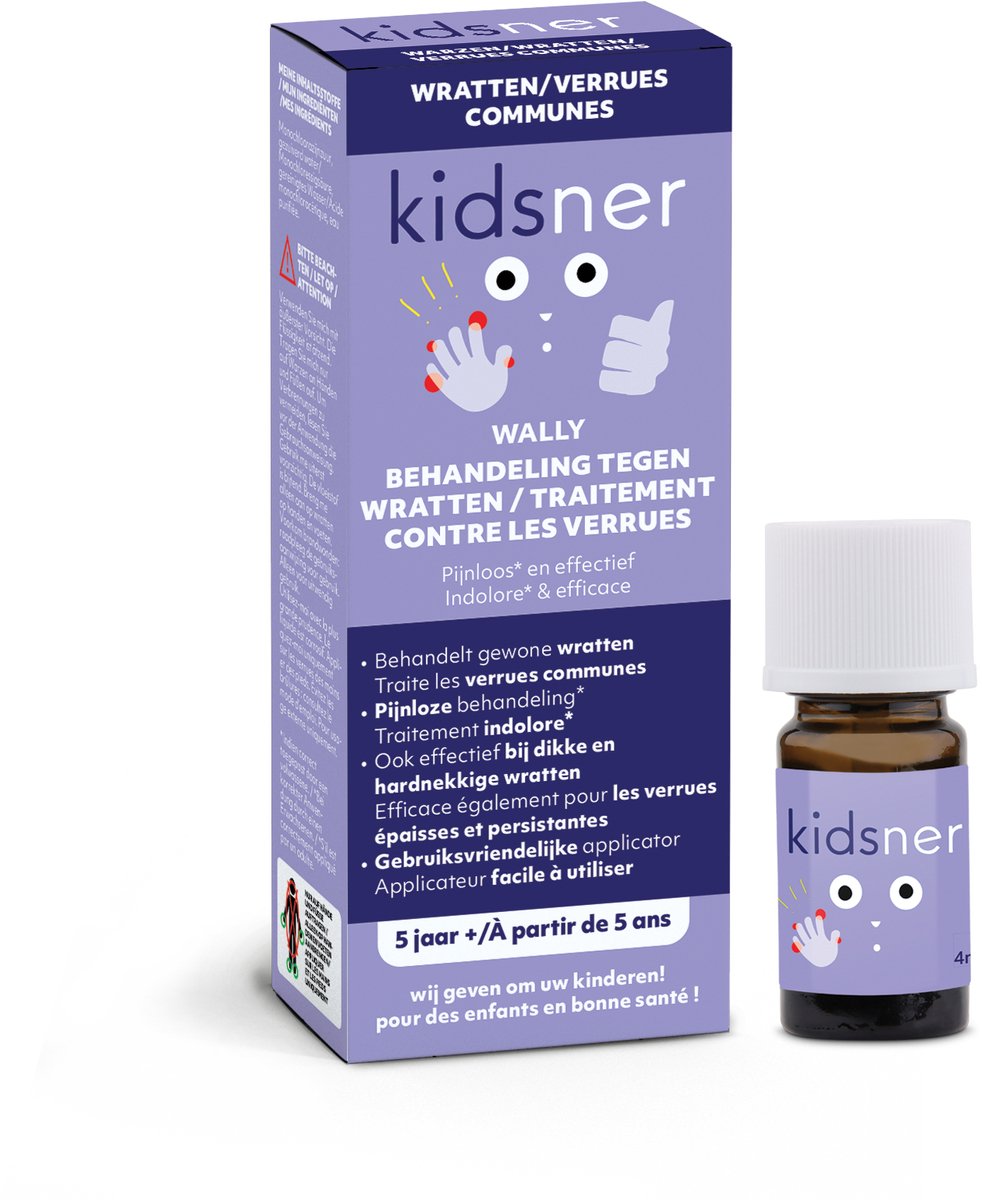 Goedkoopste Kidsner Wally de wrattenbehandeling, wrattenbehandeling, pijnloos | kinderen vanaf 5 jaar | wrattenbehandeling voor handen en voeten | 2ML wrattenverwijderaar | wratten verwijderen