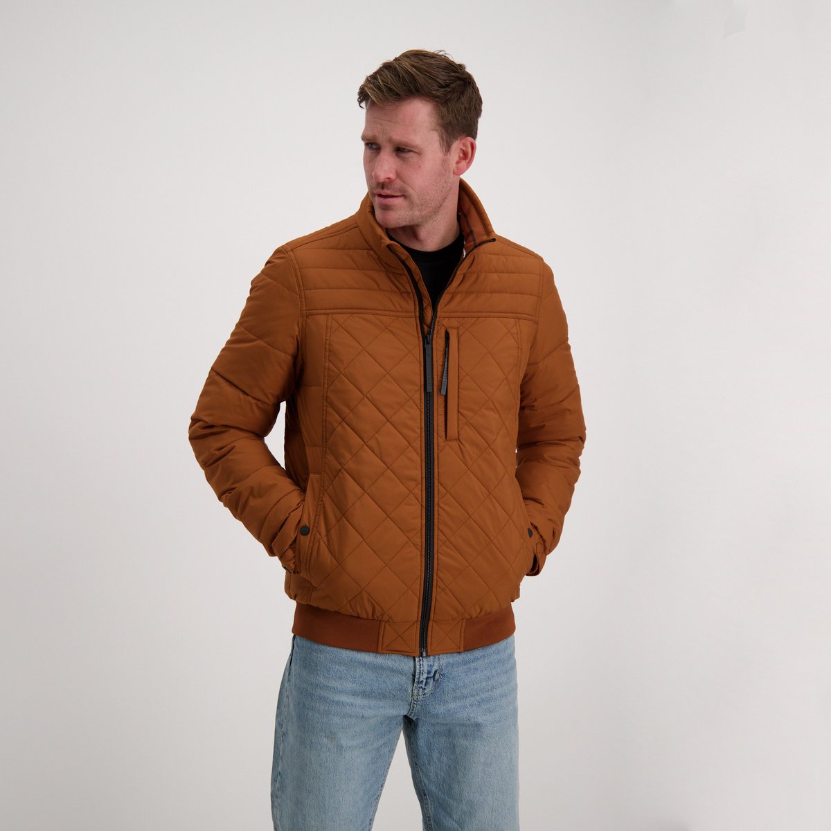 Cars Jeans PROCECK Poly Tabacco Heren Jas - Maat S