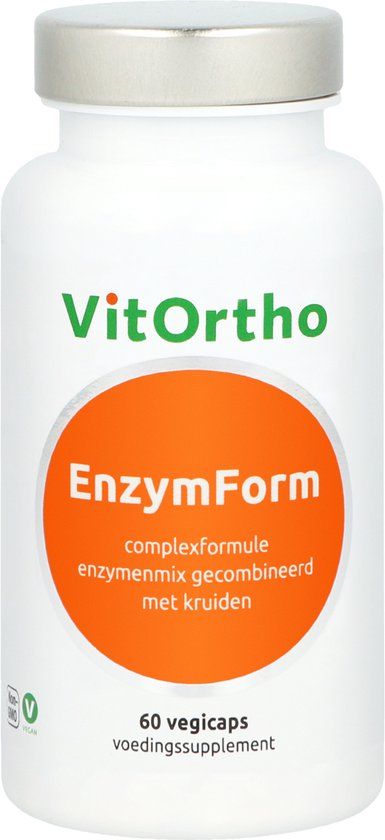 Foto: Vitortho enzymform 60 capsules enzymenpreparaat