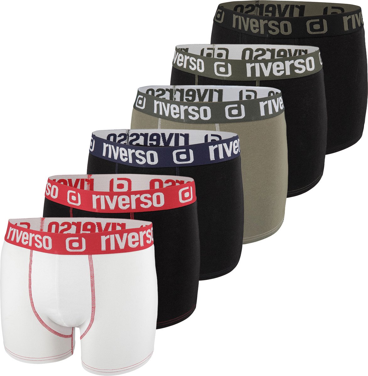 riverso Heren Boxershorts RIVOle 6-Pack Veelkleurig XXL