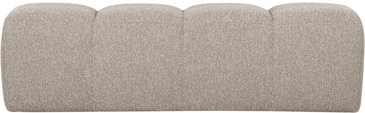 WOOOD Mojo Eetbankje 164 cm Mojo - Bouclé - Beige Melange - 49x164x45