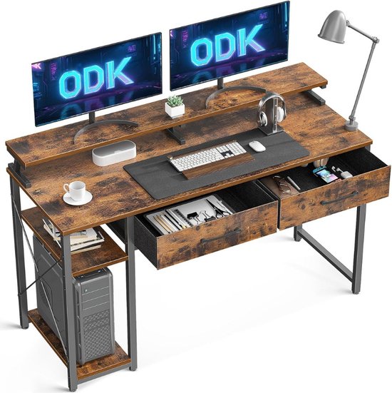Computerbureau met grote monitorstandaard Thuiskantoor Tafel Gamer Werkstation Thuiscomputer Gaming-bureau PC-tafel met koolstofvezeloppervlak AL 120 cm Computerbureau met grote monitorstandaard Thuiskantoor Tafel Gamer Werkstation Thuiscomputer Gaming-bureau PC-tafel met koolstofvezeloppervlak AL 120 cm