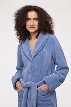 Woody Dames Kamerjas jeansblauw - maat S