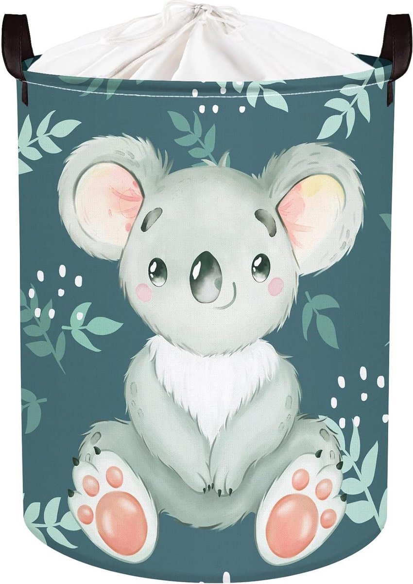 Goedkoopste Vuil bosdier wasmand voor meisjes en jongens - Opbergdoos kinderen speelgoed kleding - Opvouwbaar waterdicht (36 x 45 cm koala