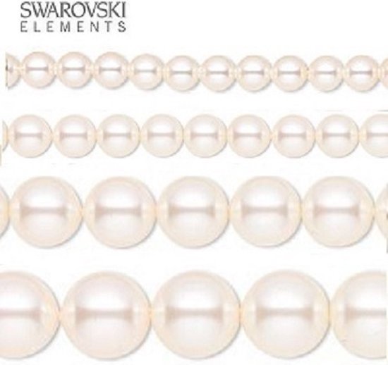 Swarovski Elements, 20 stuks Swarovski Parels, 10mm (20cm), CREAMROSE, 5810