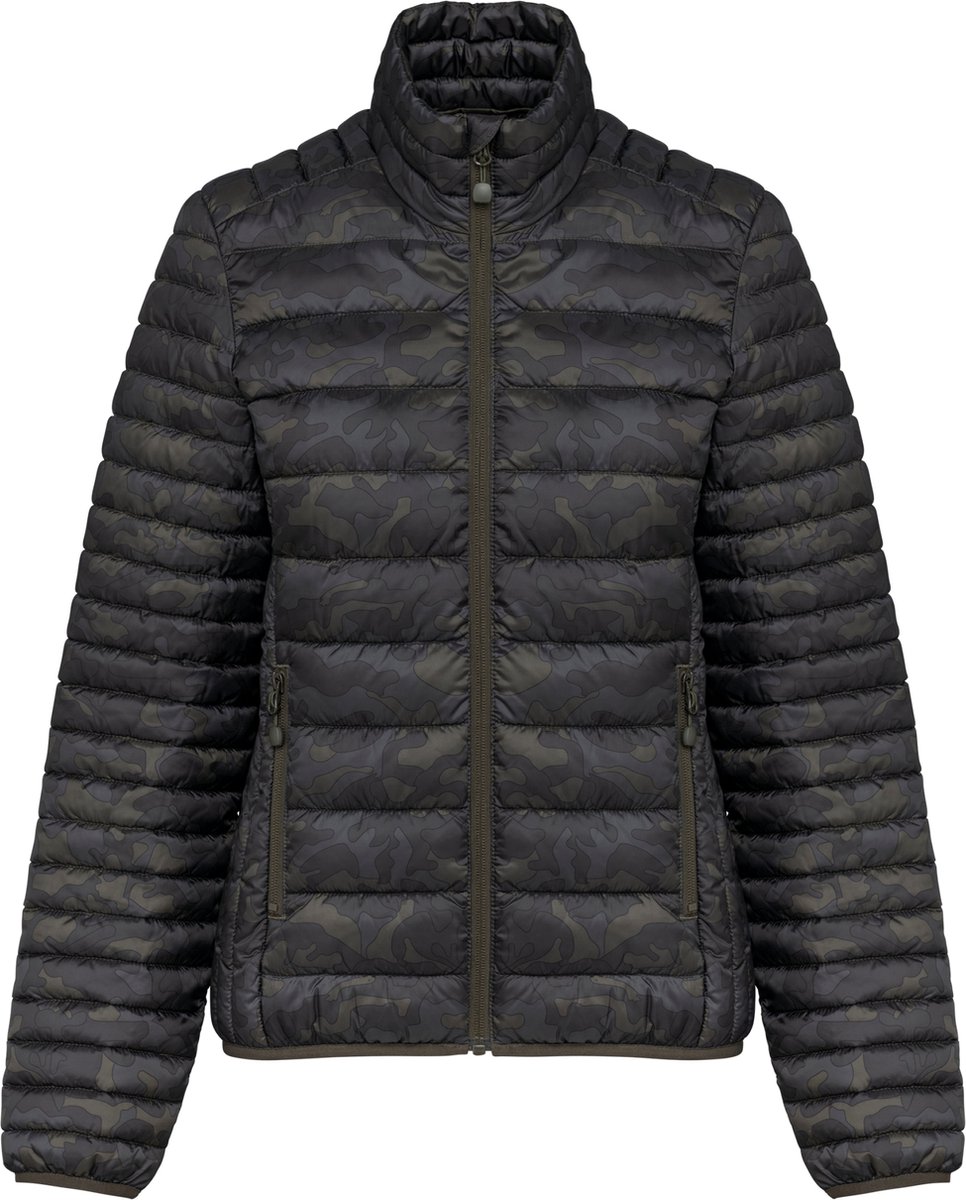 Kariban Ladies’ lightweight padded jacket K6121 Jungle Camo