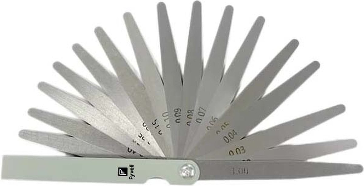 Fyveli - Voelermaat - 13 delig - 0.05mm tot 1 mm - Voelermaatje