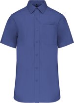 Chemise Homme 5XL Kariban Manches Courtes Blue Cobalt 100% Katoen