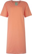 Tenderness Dames Nachthemd - Katoen - V Hals - Coral - Maat S