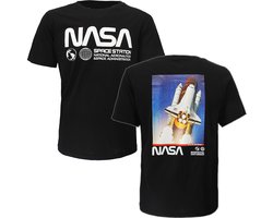NASA Planets Logo x Space Shuttle Endeavor T-Shirt - Officiële Merchandise - XXL