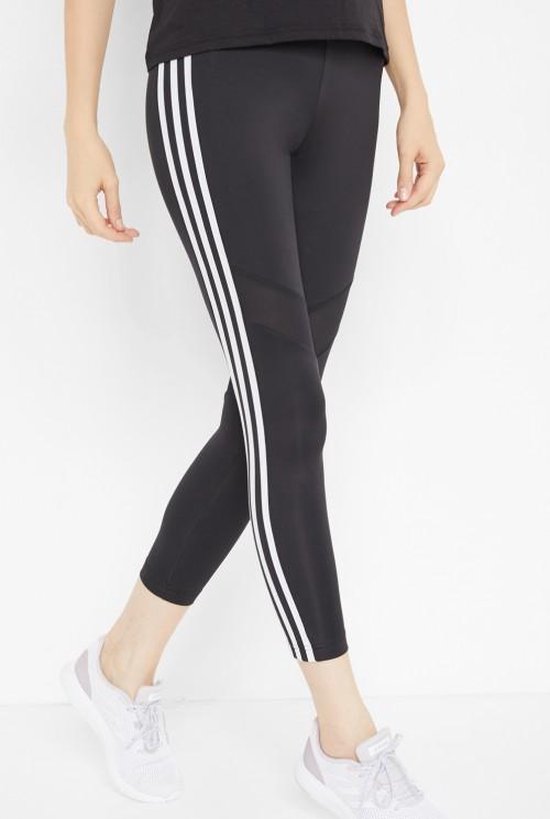 Adidas Dames Tight 7/8- Zwart/Wit- Maat S Adidas Dames Tight 7/8- Zwart/Wit- Maat S