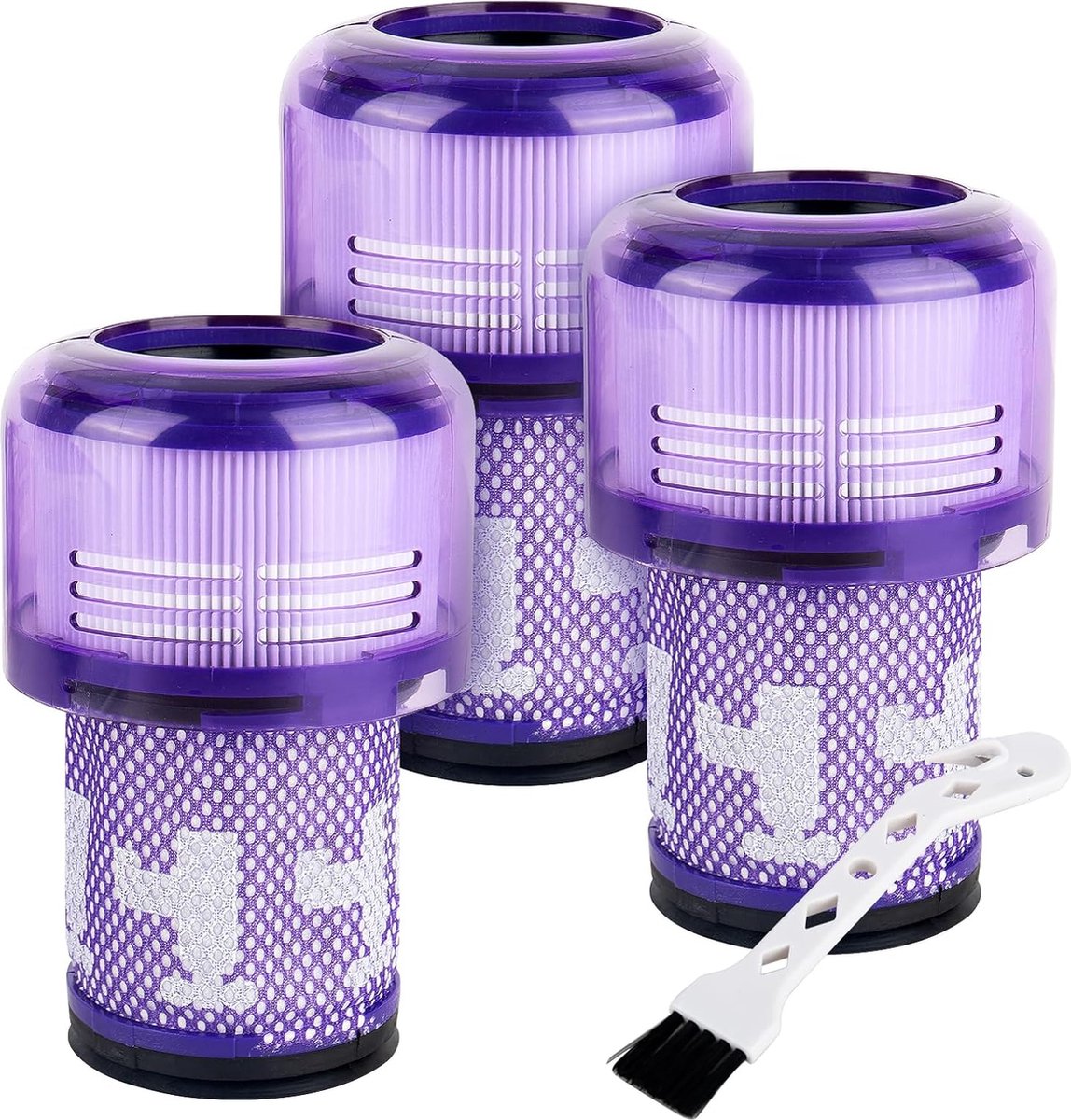 3 stuks filters geschikt voor Dyson V12 stofzuiger, wasbaar vervangingsfilter voor Dyson V12 Detect Absolute Extra/Total Clean/Fluffy stofzuiger, vervanging