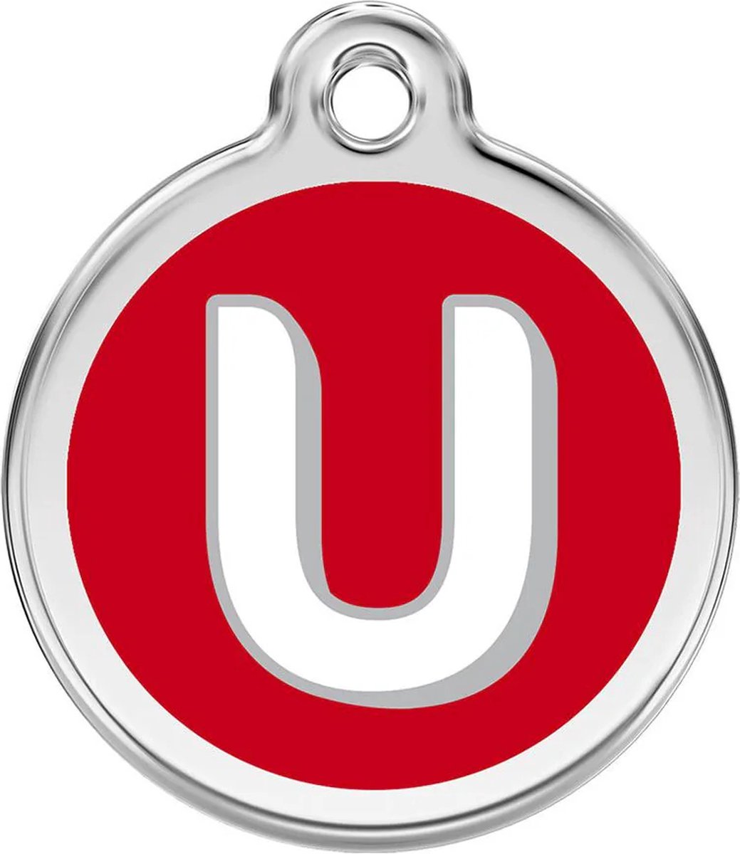 Red Dingo Hondenpenning 20 mm letter U