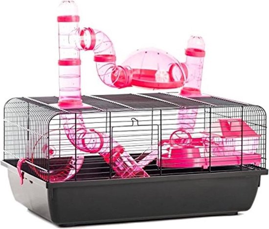 BUCATSTATE Hamsterkooi van metaal 2,0 groot, stapelbaar, met eenvoudige