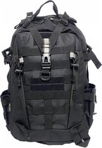 Bol.com RUSH KT-25L-BLK Cordura 600D 25 liter Notebook Rugzak - zwart molle militaire rugzak crossfit hiking sport bug out aanbieding