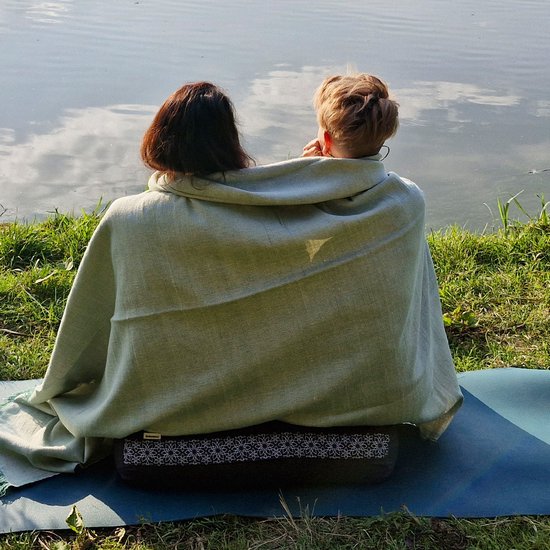 Samarali Yoga Bolster - Extra stevige ondersteuning, 100% biologisch katoen, 20x60 cm, 3.5 kg, dubbele hoezen, GOTS-gecertificeerd van Samarali — afbeelding 5