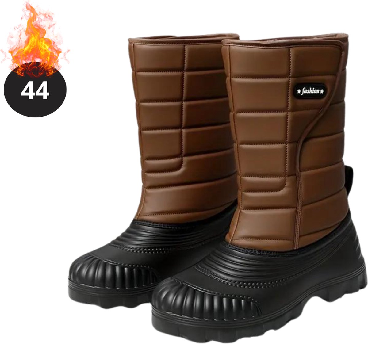 Bovista Snowboots Sneeuwschoenen Sneeuwboots Heren Wintersport Ski Skischoenen – 44 Antislip Winter Bruin