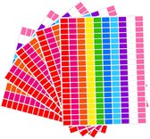 Label Stickers kleine Rechthoek - 19x13MM - 1000 gekleurde stickers voor Journal, Agenda, Sortering, Codering, Organiseren & Herkenning - Kleurcode labels