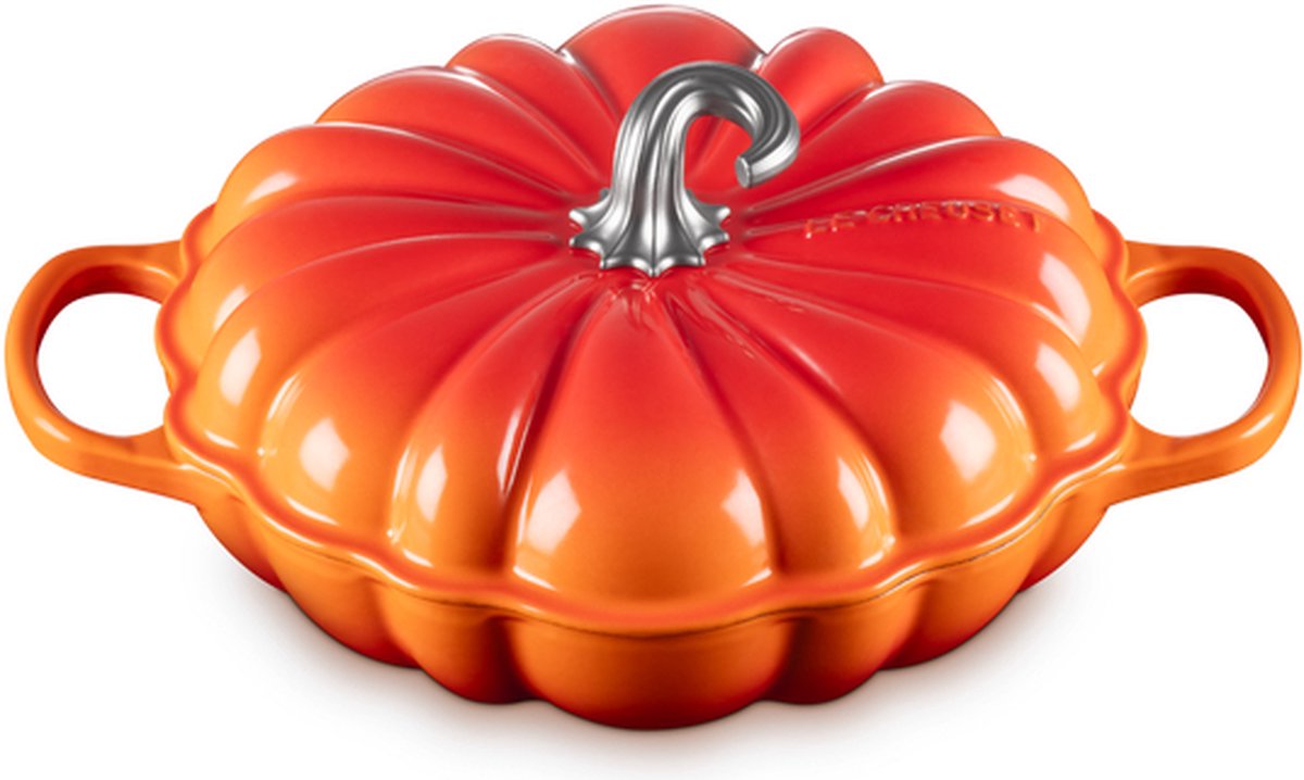 Le Creuset - Braadpan - Campagnard 28 cm - "Pompoen" - in Geëmailleerd Gietijzer - Oranje
