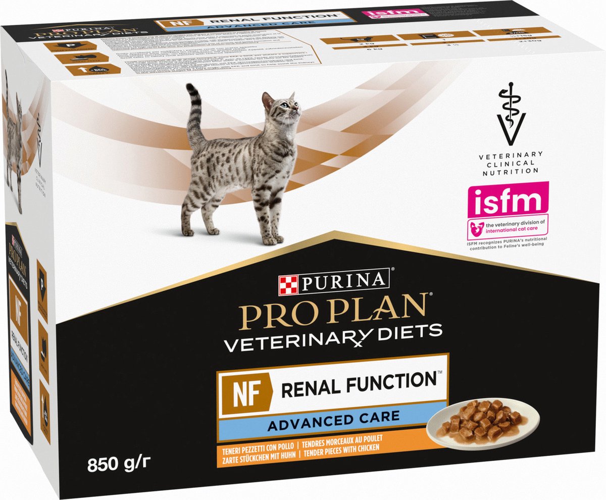 20 x 85 g  Feline NF Advanced Care met Kip Purina Pro Plan Veterinary Diets Kattenvoer