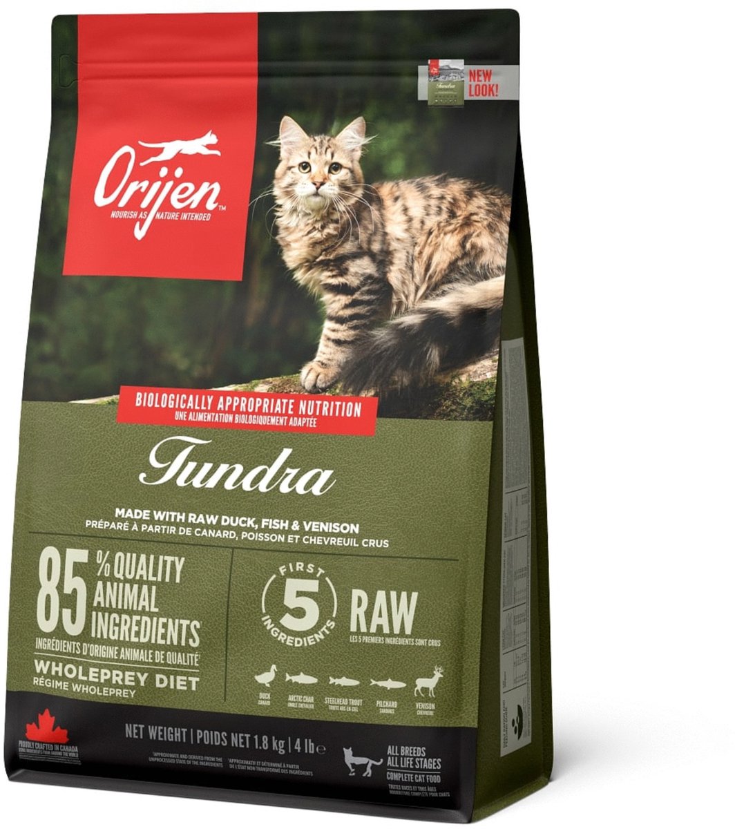 Orijen Whole Prey Tundra Cat Geit&Zwijn - Kattenvoer - 1.8 kg