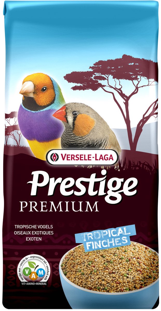 Versele-Laga Prestige Premium Tropische Vogels - Afrikaanse Prachtvinken - Vogelvoer - 20 kg