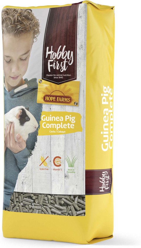 Hobbyfirst Hope Farms Guinea Pig Complete - Caviavoer - 10 kg