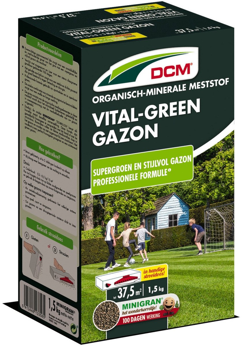 Dcm Vital-Green - Gazonmeststoffen - 1.5 kg