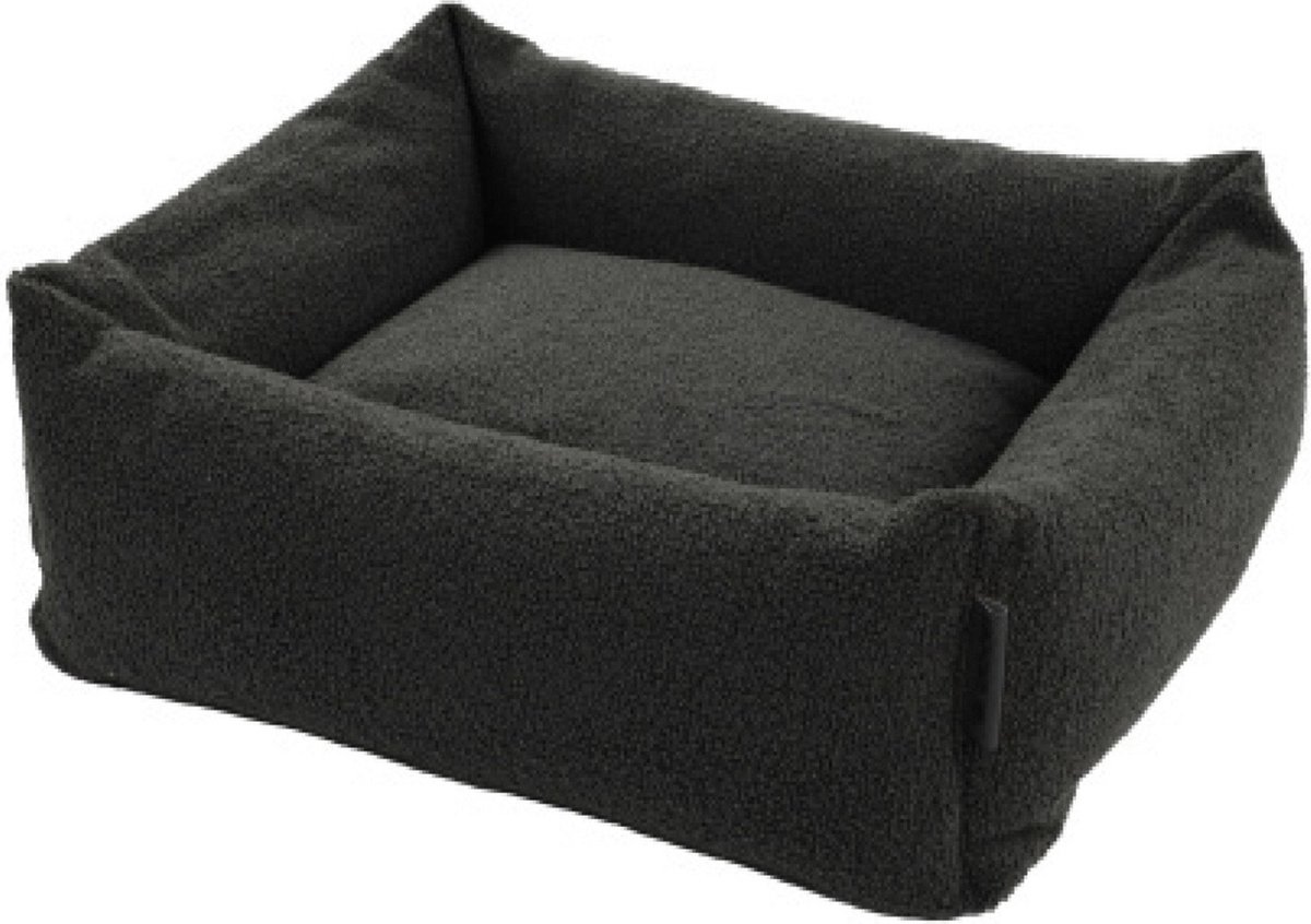 Wooff Cocoon Teddy Antraciet - Hondenmand - 60x14x18 cm