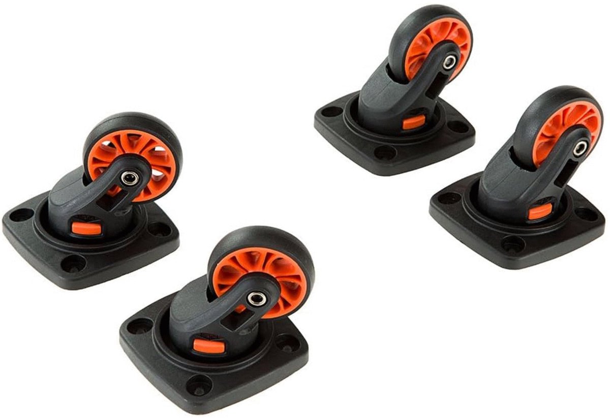 Bol.com Ferplast Wieltjes Atlas 10-20-30-40 - Hondentransportbox - Zwart 4 stuks aanbieding