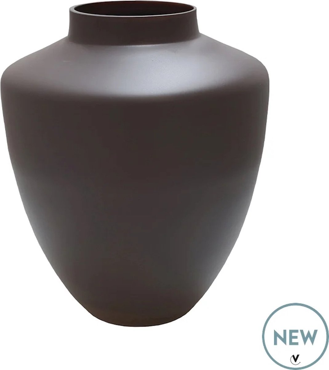 Vase The World Vaas Tugela | Small | Matte Earth - Mat Taupe | Ø24,5 x H29 cm