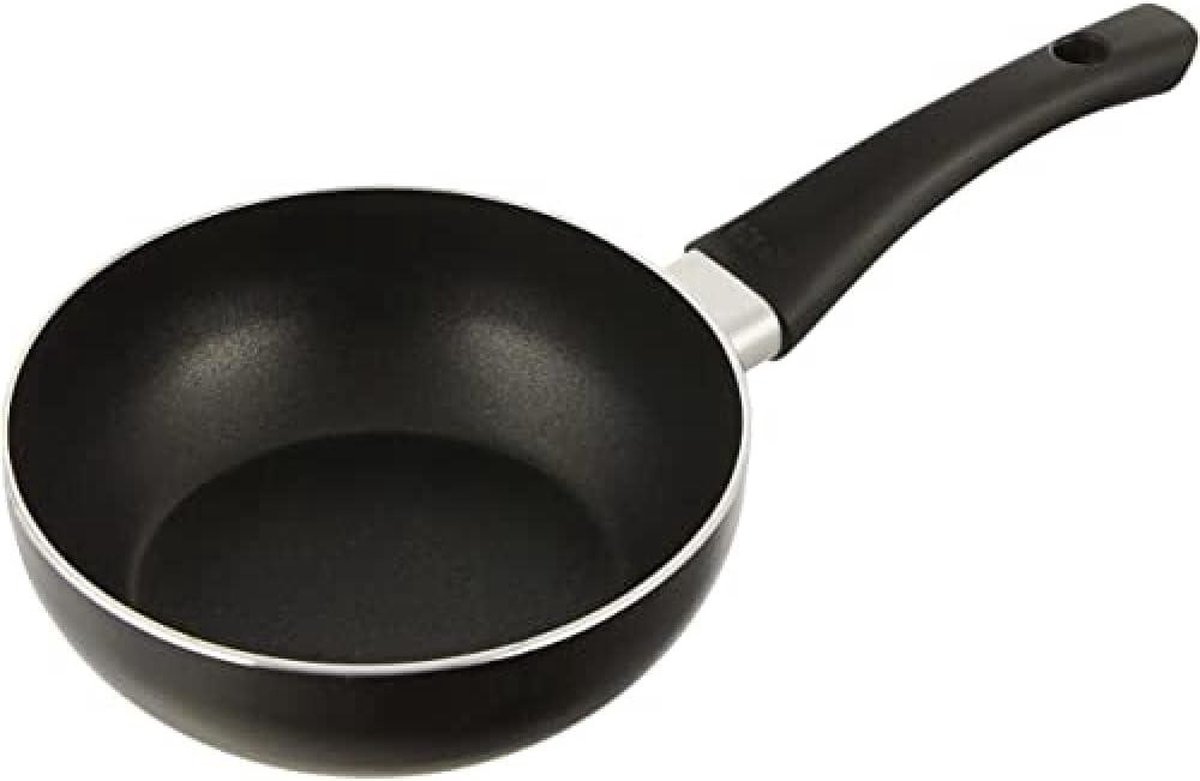 16 cm aluminium wokpan met antiaanbaklaag - geschikt voor inductie.