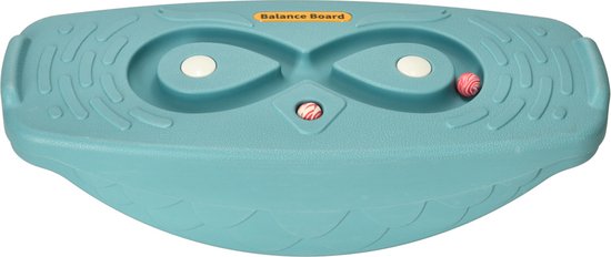 Foto: Playos balansbord doolhof met lichtgevende elementen turquoise tot 90 kg plastic antislip 59 5 cm x 26 cm kinderen en volwassenen wiebelbord peuters balanceerbord balance board montessori speelgoed