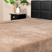 Decoware® Teddy Fleece Hoeslaken - Mink - 200x200 cm - Extra Zacht & Warm - Voor Matrassen tot 30 cm