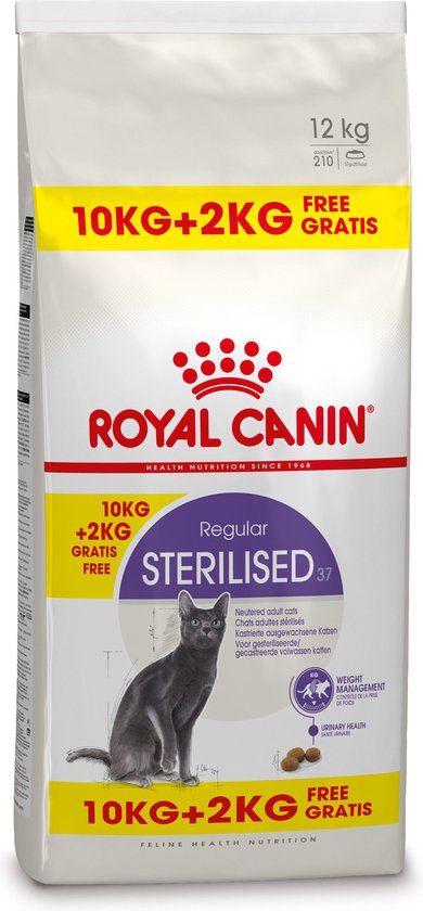Royal Canin Sterilised 37 - Kattenvoer - 12 kg Bonusbag