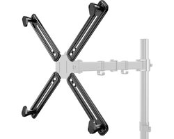 Monitor Standaard - Beeldscherm Standaard VESA montagebeugel adapter - monitor arm bevestigingsset voor scherm 13 inch 34cm - 27 inch 69cm - compatibel met VESA 75mm - en 100mm