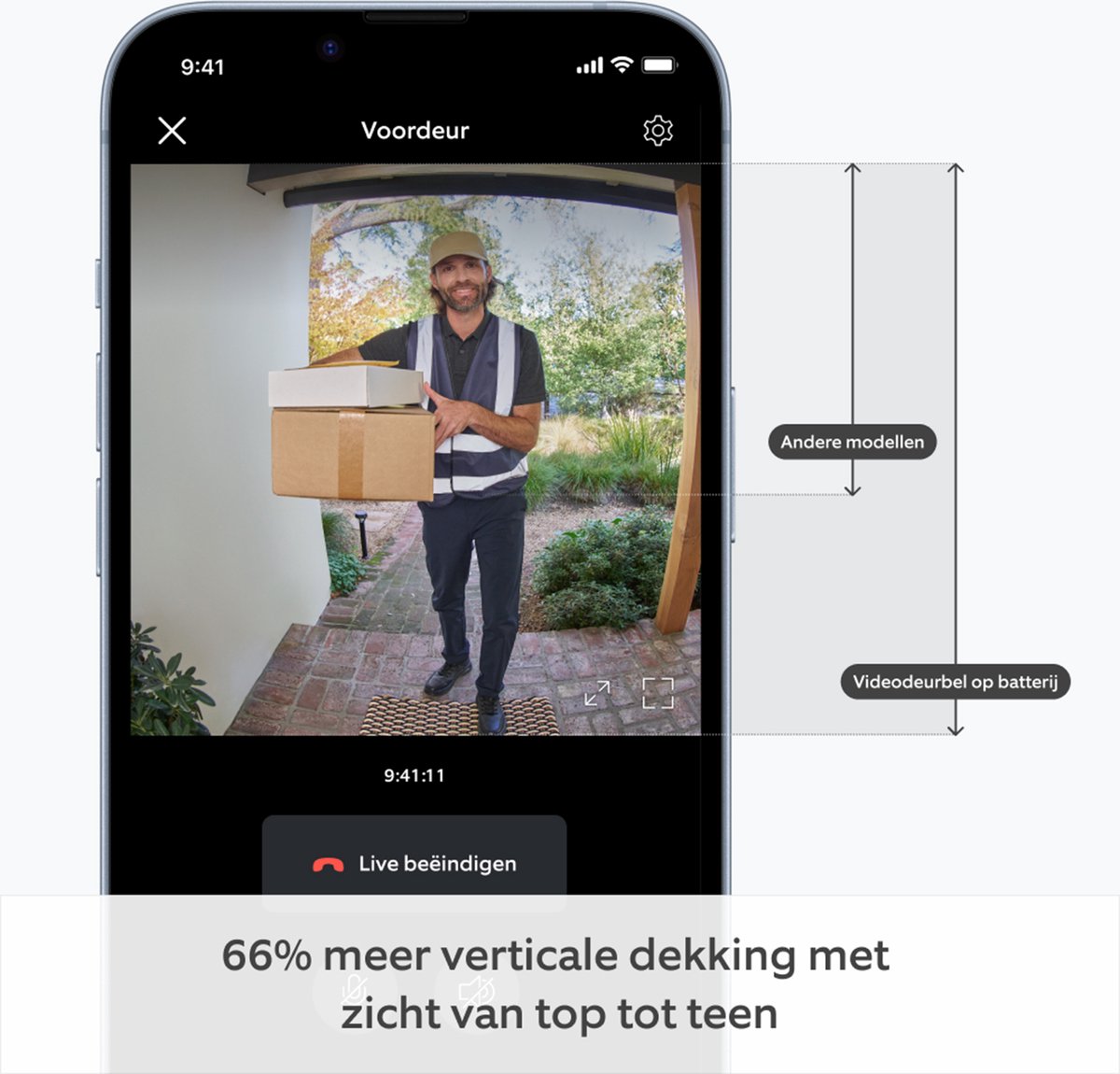 Ring Battery Video Doorbell Zilver met Chime (2nd Gen) - afbeelding 3