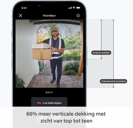 Ring Battery Video Doorbell Zilver met Chime (2nd Gen) - slimme deurbel - batterij