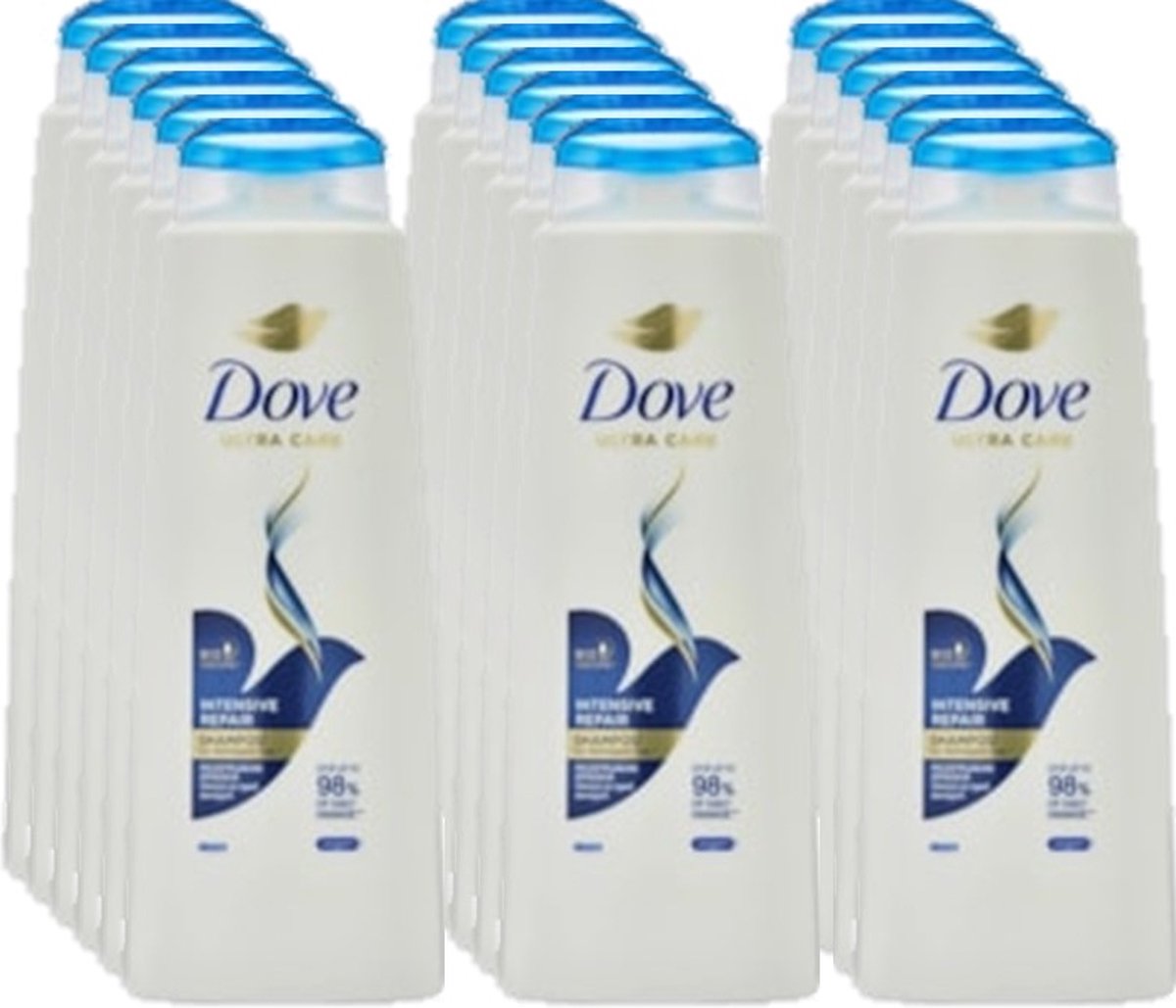 Dove Shampoo Intense Repair 250 ml - Voordeelverpakking 18 stuks