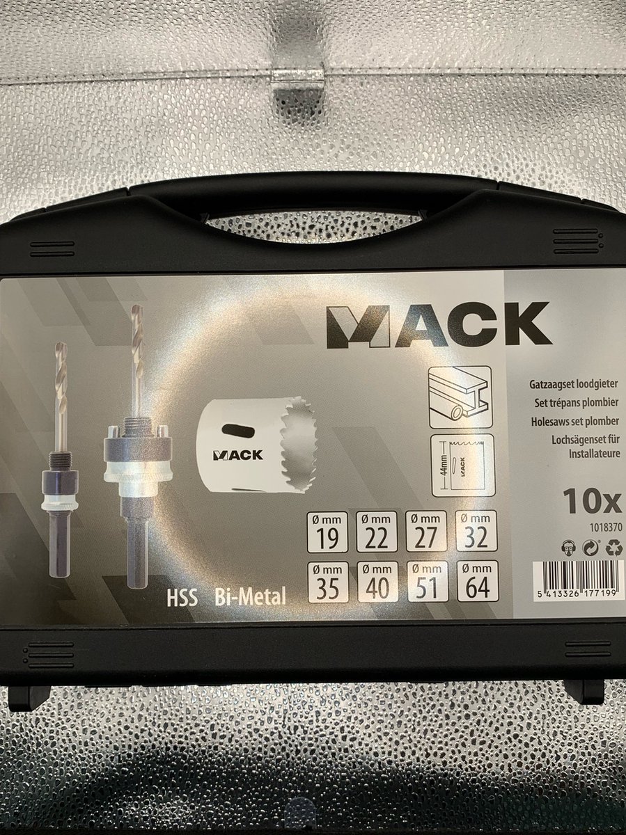 Gatzaagset loodgieter 10-delig MACK