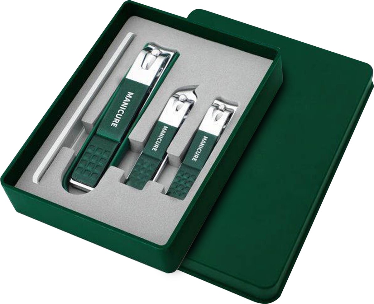 AA Sales Nagelknipper Set met Nagelvijl - Nagelknipper - Nageltang - Pedicureset - Manicure - Nagelset - Nagelknipper Set met Nagelvijl - Luxe Opbergdoosje - Manicure set