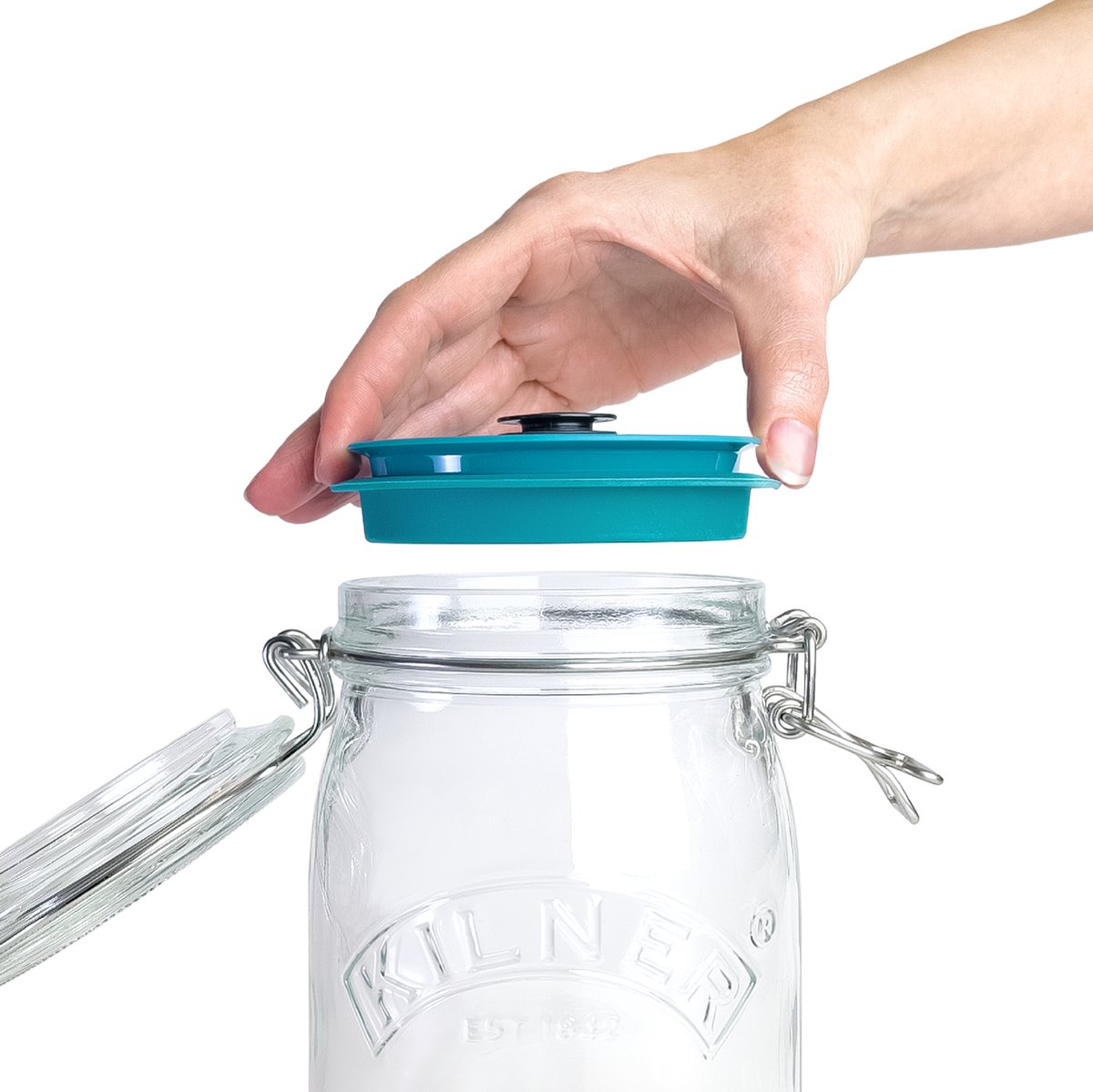 Airtender Weckpotdeksels | Vacuümdeksels | Starterset 3x Vacuümdeksel + GRATIS Vacuümpomp | Geschikt voor Weckpotten van Bormioli Fido, Hema, Action, Kilner, Ikea ... en alle andere potten met een mond van +/-90mm