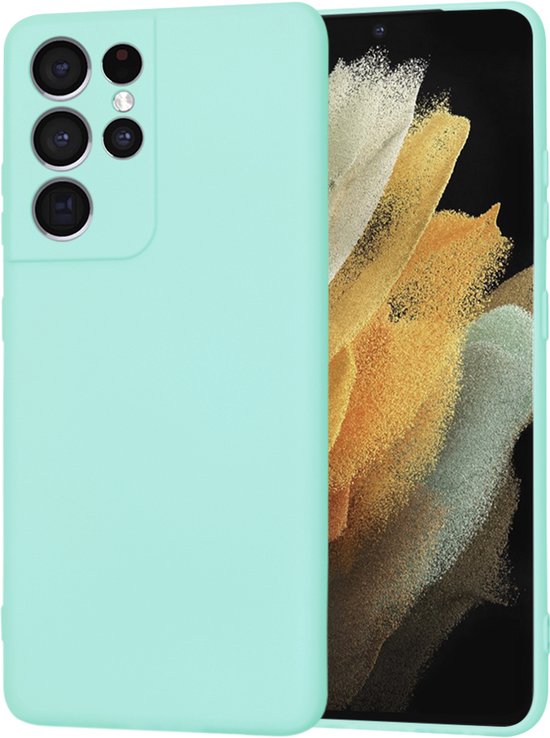 Coque arrière en silicone Techsuit Soft Flex pour Samsung Galaxy S21 Ultra - Blue Mer