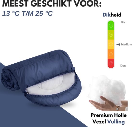 Vertrex Tri-Season Adventure Mummy Slaapzak - Slaapzakken Volwassenen - Kamperen - Blauw van Vertrex — afbeelding 5