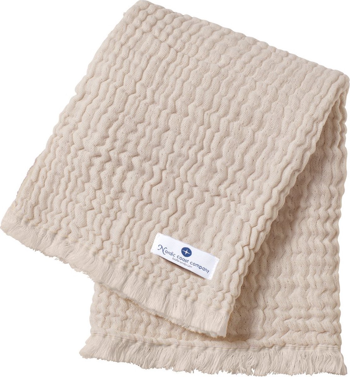 Nordic Coast Company - Mouseline babydeken - Beige - 80x80 cm - Katoen