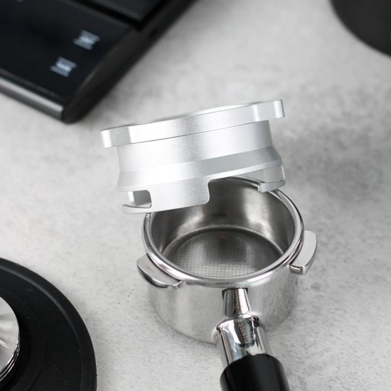 YiPHomn 51 mm koffiedoser, espresso doseertrechter, zeefhouder accessoires, koffiedoser met magnetische vultrechter, voor zeefhouder, brouwkom, koffiepoeder, precies vullen